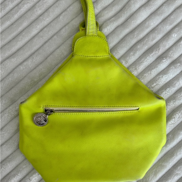 Versace Lime Green Leather Women´s Crossbody Bag